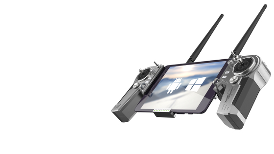 IP 53 Uav Drone Controller dengan perangkat tablet 1060g 806-826MHz